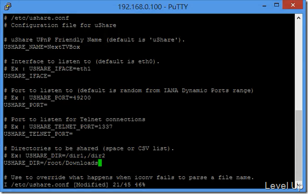 [NetTV Mod][sh4twbox]Install and Start ushare to Add DLNA Support to the NetTV Box
