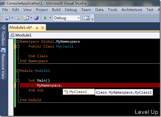 [Visual Studio]VB 11.0 New Feature - Namespace Global