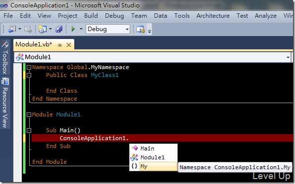 [Visual Studio]VB 11.0 New Feature - Namespace Global