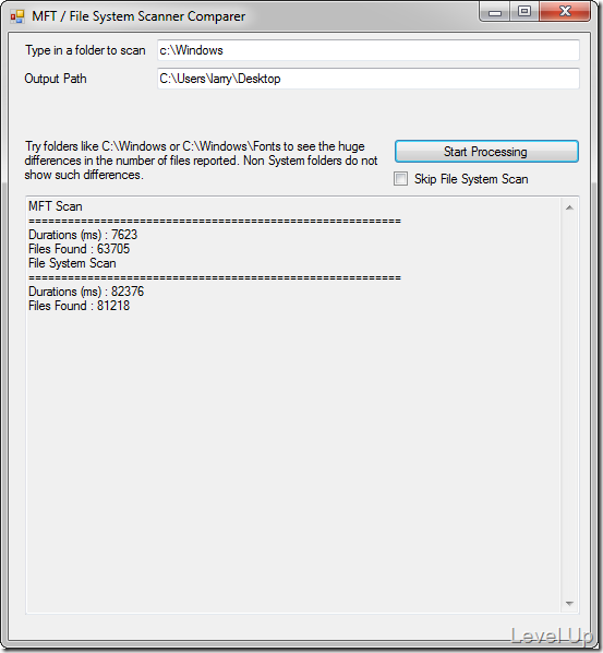 [C#][VB.NET]Use an MFT Scanner to Walk the USN Journal and Quickly Find All Files on a Disk