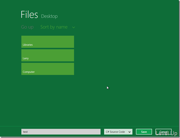 [WinRT][C#]Windows.Storage.Pickers.FileSavePicker