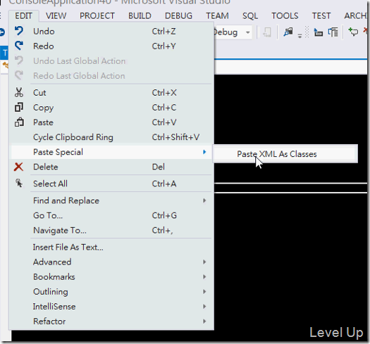 [Visual Studio]Paste XML and JSON Directly as Classes with Visual Studio 2012's Paste Special