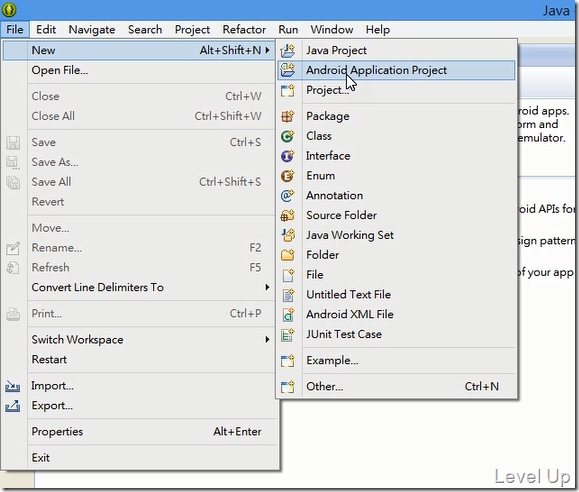 Create your first android app with eclipse