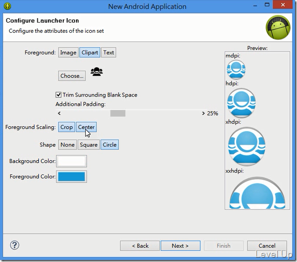 Create your first android app with eclipse