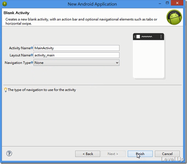 Create your first android app with eclipse