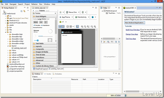 Create your first android app with eclipse