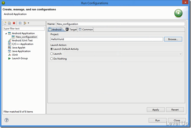 Create your first android app with eclipse