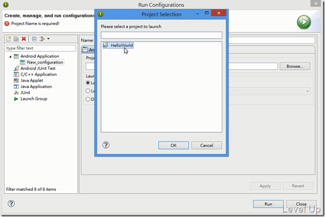 Create your first android app with eclipse
