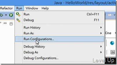 Create your first android app with eclipse