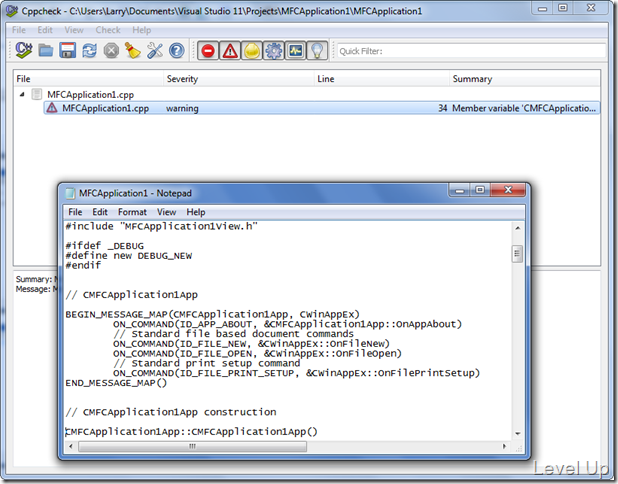 [C++]Use the Cppcheck Static Analysis Tool to Find Potential C++ Problems