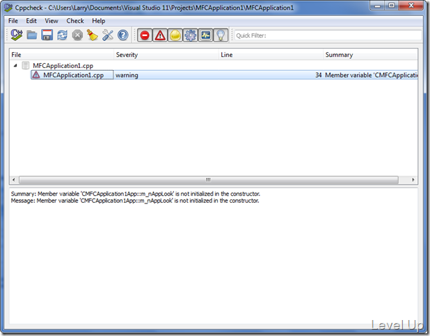 [C++]Use the Cppcheck Static Analysis Tool to Find Potential C++ Problems