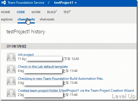 Check In to Team Fundation Service