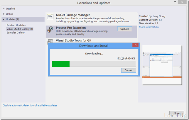 How to Update a Component Published on the Visual Studio Gallery