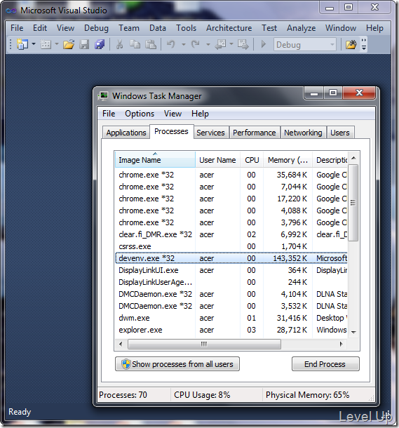 [Visual Studio]Force Visual Studio to Run Garbage Collection