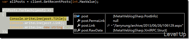 How to use MetaWeblogSharp