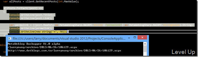 How to use MetaWeblogSharp
