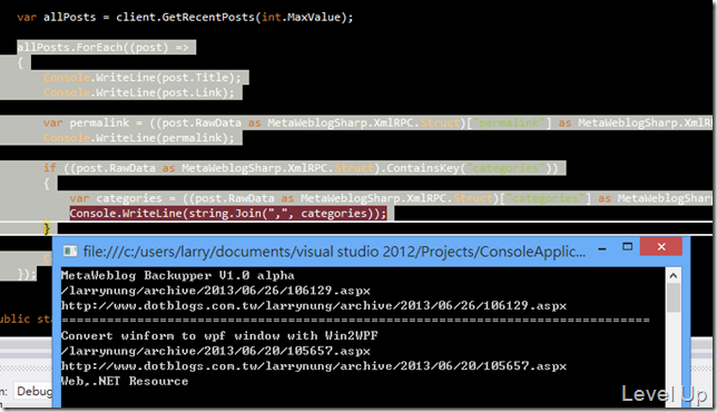 How to use MetaWeblogSharp