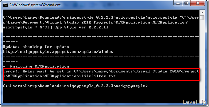 [C++]Check C/C++ Coding Style with nsiqcppstyle