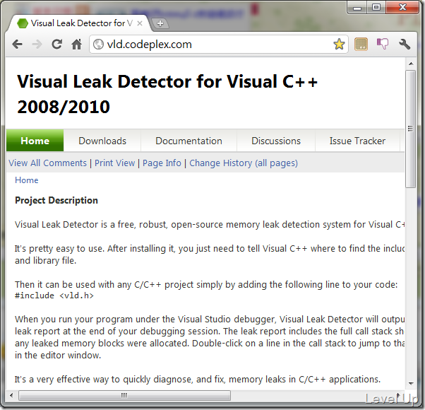 [C++]Detect Memory Leaks with Visual Leak Detector for Visual C++ 2008/2010