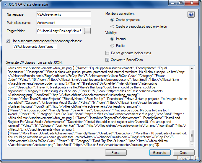 [Visual Studio][C#]Visual Studio Achievements API