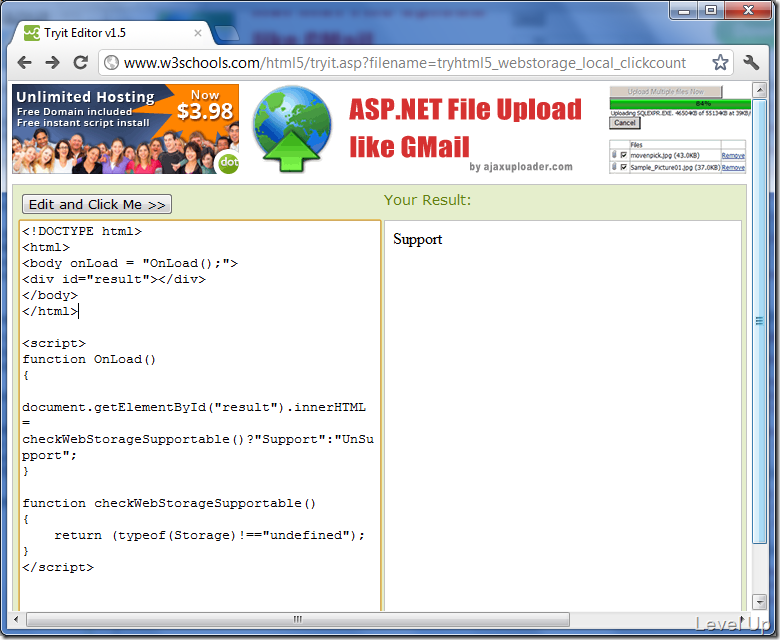 [JavaScript]HTML5 New Feature - Web Storage