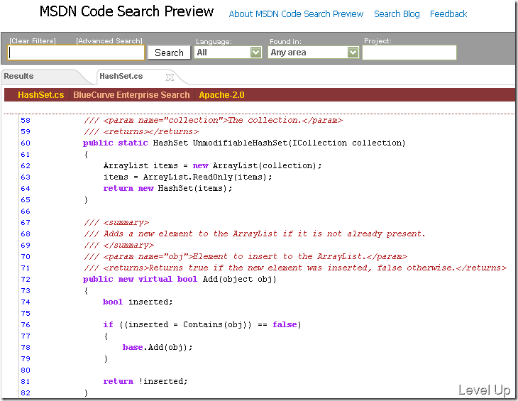 [.NET Resource]MSDN Code Search Preview