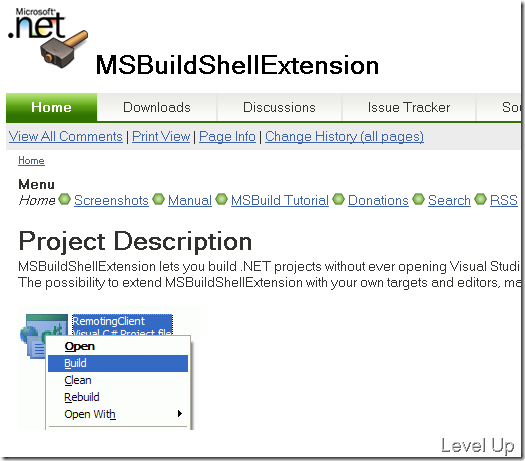 [Software]MSBuild Shell Extension