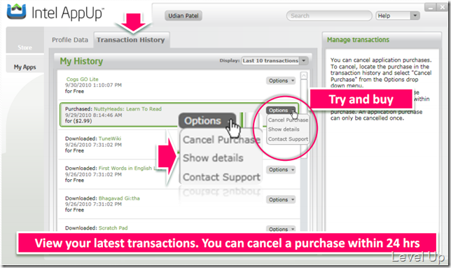 [IADP]Intel AppUp(SM) Center Software Purchase and Refund Process