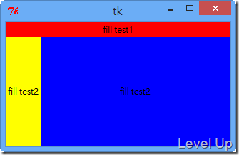 Tkinter's pack geometry manager