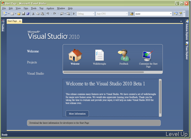 [Visual Studio]A Quick Look at Visual Studio 2010 Beta 1's New Features