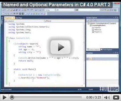 [C#]C# 4.0 Optional Parameters
