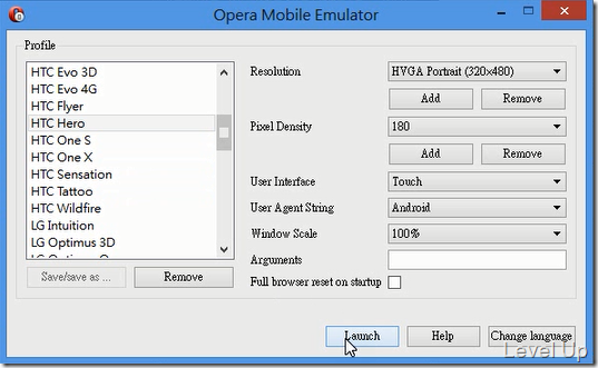 Opera Mobile Classic Emulator