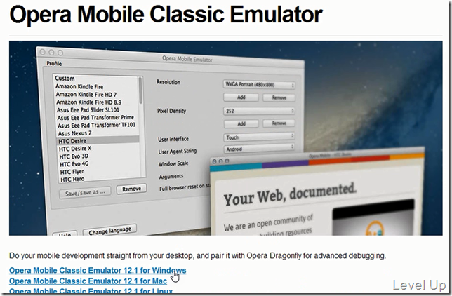 Opera Mobile Classic Emulator