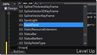 Visual Studio 2013 RC New Feature - XAML Editor's enhanced intelliSense