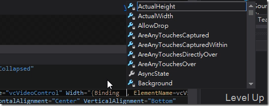 Visual Studio 2013 RC New Feature - XAML Editor's enhanced intelliSense