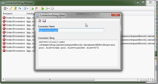 [Visual Studio][.NET Resource]Manage Solution Connection Strings with the ConnectionString Manager Extension