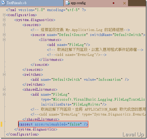 Disable the Debug.Assert Dialog and Enable Message Logging