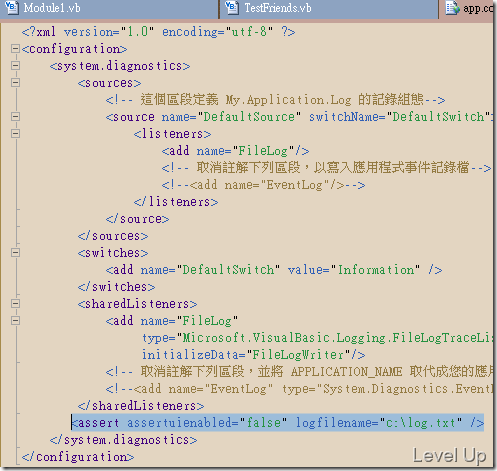 Disable the Debug.Assert Dialog and Enable Message Logging