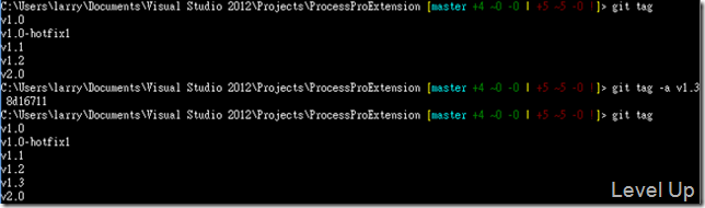 [Git]Tag a Commit with git tag
