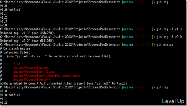 [Git]Tag a Commit with git tag