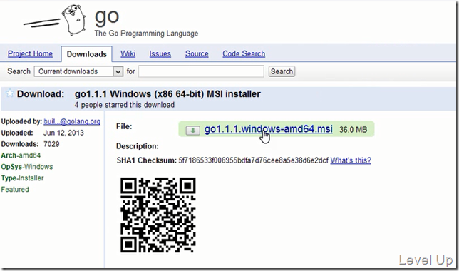 Prepare go language's windows development environment
