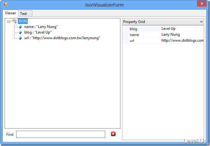 [Visual Studio]View JSON Strings with JSON Viewer