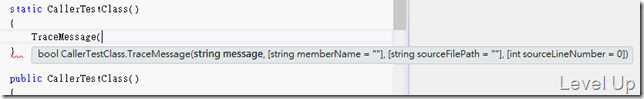 [Visual Studio][C#].NET 4.5 New Feature - Caller Information