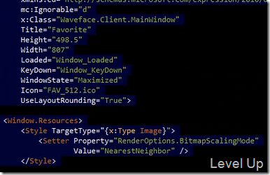 Formatting XAML Code