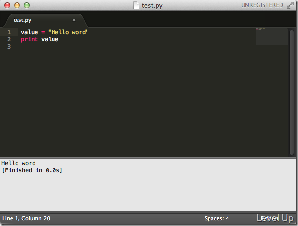 Run python with SublimeText