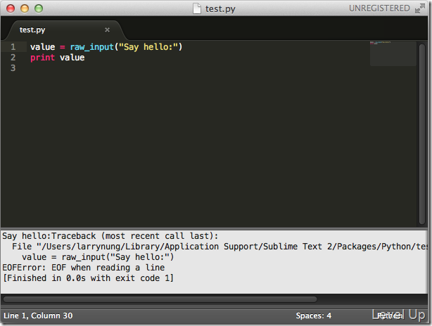 Run python with SublimeText