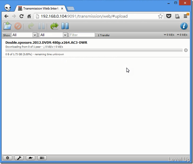 Install and Start the Transmission Server to Turn the NetTV Box into a BT Download Machine