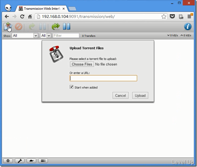 Install and Start the Transmission Server to Turn the NetTV Box into a BT Download Machine