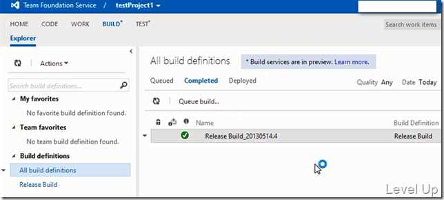Invoke Team Build with Team Foundation Service
