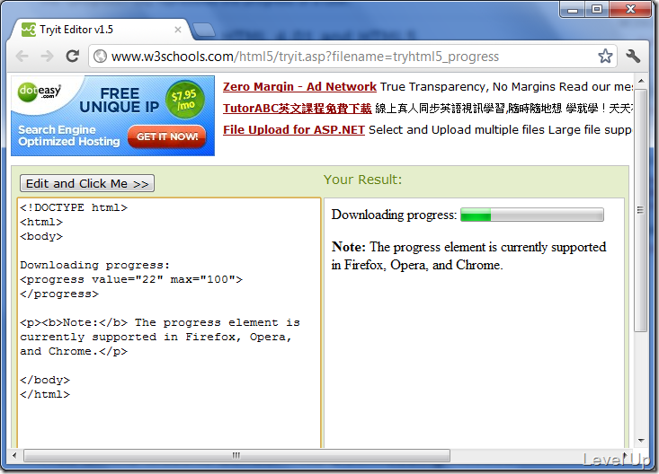 [HTML]HTML5 New Feature - progress tag